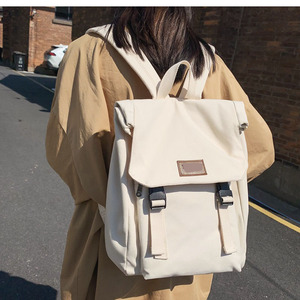 Custom New College Style Large Capacity <b>Backpack</b> High School Students Canvas Schoolbag Simple All-matching <b>Backpack</b> - Product Image 2