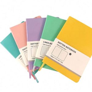 Journals <b>A5</b> Notebooks College Ruled Hardcover Notebook Pu Leather <b>Notepad</b> Holder for School Light Multicolor Promotion - Product Image 2