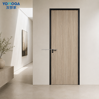 Porte en composite de bois léger WPC pour chambre à coucher avec options de taille personnalisées