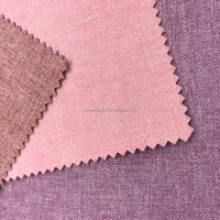 Vente en gros de rideaux à oeillets prêts à l'emploi en lin 100% polyester, panneau occultant, techniques tissées en tissu uni coloré