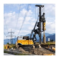 Crawler Mount efisiensi tinggi kinerja terbaik Rotary drill Rig Lieb-heer LB16