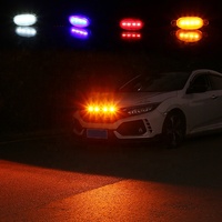 Feux de jour à LED jaunes pour calandre de pare-chocs avant, accessoires automobiles