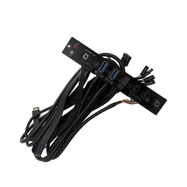 PC Computer Case Front Panel Cable Dual USB 3.0 + USB3.1 Audio Port Mic Earphone Cable Motherboard Cable