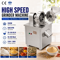 Moulin Industriel à Grains Moageira De Farinha De Milho 3500W Broyeur Haute Vitesse 20-100KG/H 50-200 Mesh pour Maïs et Épices
