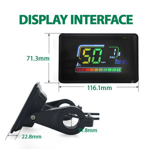 H6C-2 Elektrische Fiets Display Uart2 24 V/36 V/48 V/60 V Waterdichte Fietscomputer Snelheidsmeter voor Racefiets Ebike Accessoires - Product Image 6
