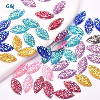 Strass ovales en résine 7x15mm pour nail art, effet diamant œil de cheval, pour vêtements, chaussures, artisanat DIY, décoration unique