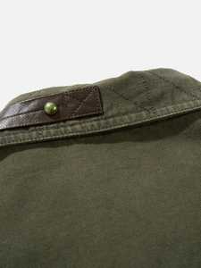 Oversized Men's Cotton Denim <b>Shirt</b> With <b>Patchwork</b> Applique And Hand Embroidery Short Sleeve Casual Summer Top - Product Image 3
