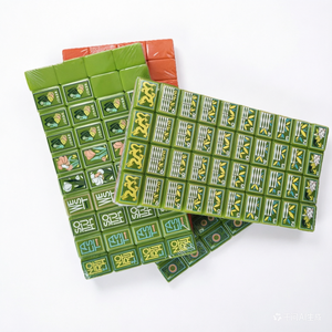 Mary Benson Art – Tuiles de Mahjong en Acrylique Dessinées à la Main, Qualité Supérieure, Style Luxe, Portables, pour 4 Joueurs, Deux Types de Mahjong - Product Image 2