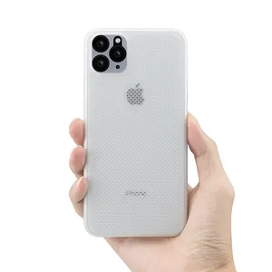 超轻0.35毫米手机盖用于iphone 11 pro散热外壳，用于iphone 11散热外壳的摄像头保护