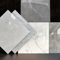 Carreaux de sol en céramique polie effet marbre écologiques, non toxiques, modernes, résistants à l'usure, pour intérieur/extérieur, 600x600mm, <0,5% d'eau