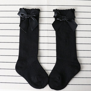 <span class=keywords><strong>Calcetines</strong></span> <span class=keywords><strong>Largos</strong></span> de Algodón Suave para Niñas Pequeñas, <span class=keywords><strong>Calcetines</strong></span> hasta la Rodilla para Bebés - Product Image 4