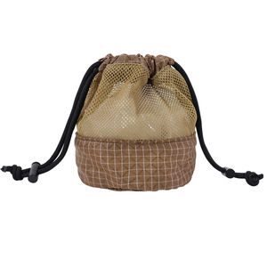 Sacs de sport en toile à fond rond avec logo personnalisé pour le ramassage de balles de jeu en extérieur, avec cordon de serrage - Product Image 3