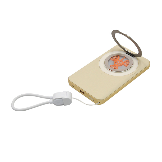 Magnetic Power Bank Built-In Retractable Charging Cable Compact Portable Charger in Wholesale Bulk Supply