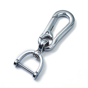 Zinc Alloy <b>Car</b> Keychain With Spring Lock Mechanism For Office Use Business Gift - Product Image 2