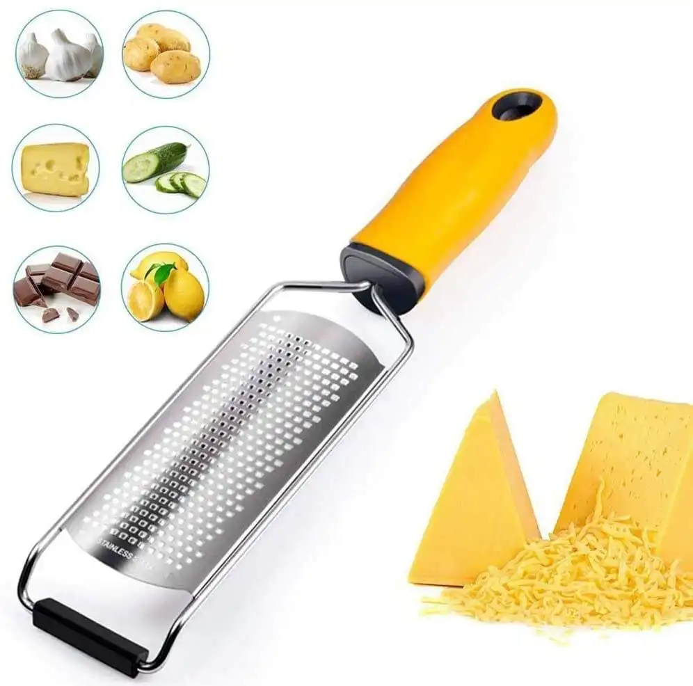 Vendita calda accessori per la cucina in acciaio inox strumento di formaggio Set stoviglie multifunzionale formaggio limone grattugia