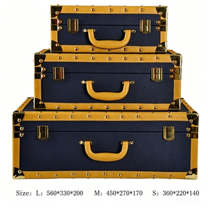 Valigetta Rettangolare in Pelle Stile Retrò Europeo, Grande Capacità, Portatile, per Armadio, <span class=keywords><strong>Scrivania</strong></span>, Showroom, Arredamento Casa - Product Image 3