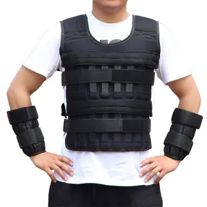 Exercício Body Gym Custom Logo Sports Tactical Mens Ajustável Chalecos Con De Peso Weighted Vest Training Fitness 30kg 20kg