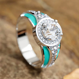 Anello Geometrico Vintage in Smalto per Donne, Gioiello da Dito Chic e Unico - Product Image 5