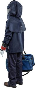 Enespro ArcGuard 4 Kit de protection contre les arcs électriques 40 Cal, Blouse courte <span class=keywords><strong>FR</strong></span>, Salopette, Capuche standard, Lunettes de sécurité, Fabriqué en Chine - Product Image 5