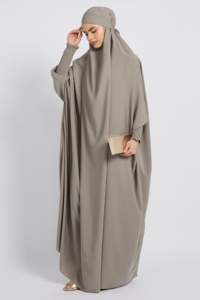 LEDUO Customized Elegant Vintage Cuff <b>Concealed</b> Zipper Side Pocket Modest Islamic Women Prayer Wear - Product Image 2