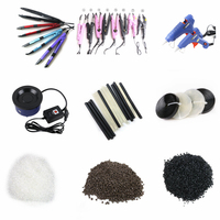 Pegamento para Uñas de Queratina en Forma de U, Color Negro, Marrón, Ámbar y Blanco, para Extensiones de Cabello con Cápsulas de Queratina