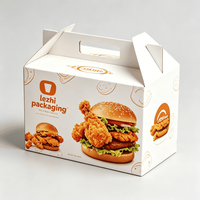 Cajas de Papel para Comida para Llevar, Diseño Personalizado, para Papas Fritas, Alitas de Pollo, Comida Rápida, Pollo Frito