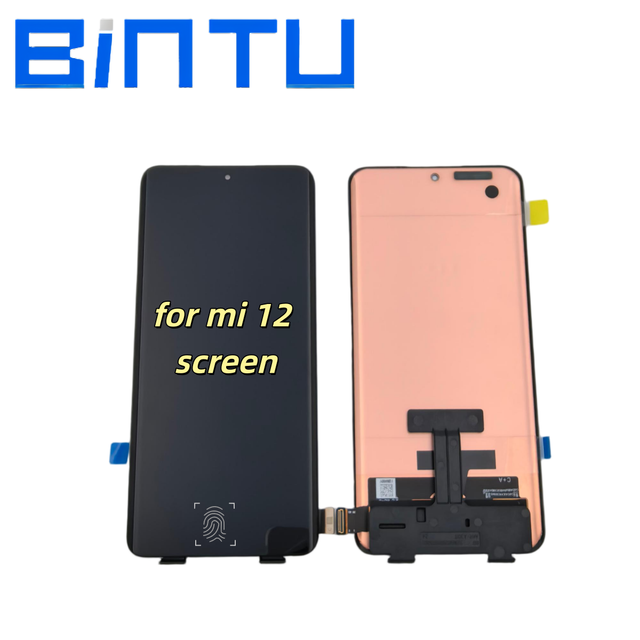 BINTU 6.2 Inch AMOLED 120Hz Display for 12 Original Quality 2400*1080 FHD+ Touch Screen 108MP LTE Assembly Repair Parts