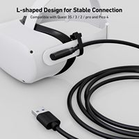 Cable de Conexión BENFEI de 16 Pies Compatible con Oculus/Meta Quest 3, Quest2/Pro/Pico 4 Accesorios y PC/SteamVR