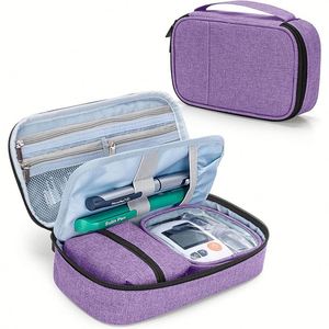 Custom Large Capacity EVA Bag Portable Outdoor Polyester Lining for Insulin Pen Diabetes Storage Medical Bag - Product Image 2