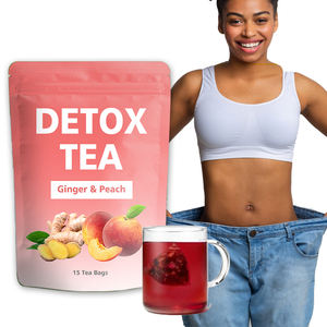 OEM Pfirsich geschmack Bio Großhandel Gewichts management Tee Koffein frei 15 Beutel Diät Tee Detox Schlankheit stee - Product Image 1