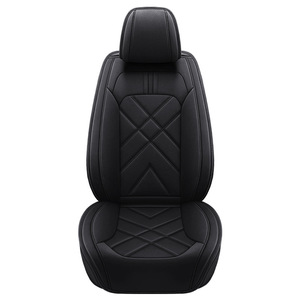 Bộ bọc ghế ô tô cao cấp 5 chỗ, thiết kế sang trọng, phụ kiện nội thất xe hơi, chất liệu da PVC an toàn, màu đen nữ tính, cao cấp, êm ái - Product Image 5