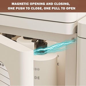 Белый складной шкаф для хранения, органайзер, складной пластиковый контейнер для хранения, узкий шкаф - Product Image 3