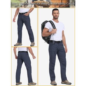 Custom Men's <b>Stretch</b> Tactical <b>Cargo</b> Pants 100% Cotton Multiple Pockets Breathable Work Outdoor Hiking Trousers - Product Image 6