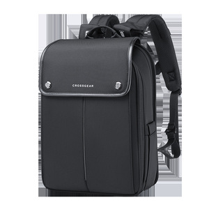 Cross Gear <b>Backpack</b> <b>Large</b> Capacity 16 Inch Laptop Bag Outdoor Travel Student School Bag Neutral Gender Solid Color Black - Product Image 5