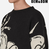 Pull vierge hommes Oem tricots col rond motif Animal Jacquard Chompa Design personnalisé partout chandails