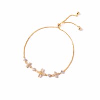Pulsera de cadena de latón chapada en oro y plata de lujo ligero con flor de circón de ópalo pulsera de eslabones de moda para regalo de joyería elegante