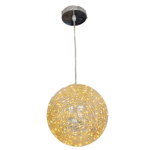 Modern Indoor Copper <strong>Wire</strong> String Lighting <strong>Chandelier</strong> with Glass <strong>Ball</strong> Pendant Lamp Decorative From China for Villa Christmas