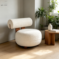 Ventes chaudes - Canapé simple en bois Wabi Sabi japonais, canapé de détente moderne nordique, chaise de salon pour la maison