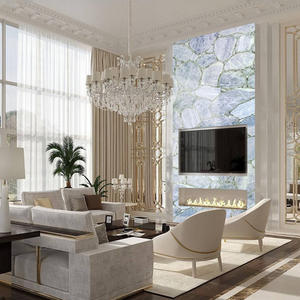 ผู้ผลิตและผู้ส่งออกแผ่นคริสตัลควอตซ์สีขาว หินธรรมชาติกึ่งมีค่าโปร่งแสง สำหรับตกแต่งภายในวิลล่าหรู - Product Image 1