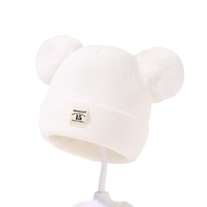 <span class=keywords><strong>Gorro</strong></span> de Punto para Niños de Color Sólido, <span class=keywords><strong>Gorro</strong></span> de <span class=keywords><strong>Invierno</strong></span> Cálido para Bebés con Pompón, <span class=keywords><strong>Gorro</strong></span> de Punto para Niños y Niñas - Product Image 4