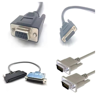 Kabel Konektor D-sub 2P JST 1 Meter dengan Selubung PVC Inti Tembaga DB 37P untuk Kabel Komputer EV