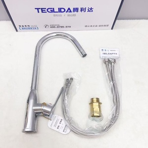 Robinet de cuisine en acier inoxydable 304 en forme de balle, mitigeur à levier unique avec valve en céramique, rotation à 360 degrés, montage sur comptoir, style moderne - Product Image 4