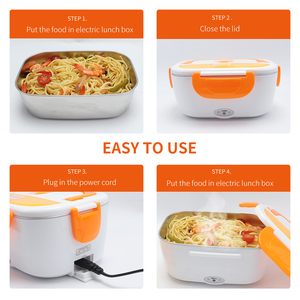 B10-1174 Amz Top Seller Car Home Use Stainless Steel Heating Food Warmer Electric <strong>Lunch</strong> <strong>Box</strong> - Product Image 4