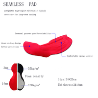 Cuissard de cyclisme en tissu Jacquard innovant Coussinets ultra évolutifs haute densité Trous laser respirants Accessoire grande taille