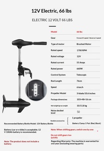 <span class=keywords><strong>Moteur</strong></span> électrique de pêche à la traîne Dorham Yacht Accessories Wholesale <span class=keywords><strong>86Lbs</strong></span> DC 24V 552W, <span class=keywords><strong>moteur</strong></span> hors-bord blanc pour <span class=keywords><strong>bateau</strong></span>, pour eau salée - Product Image 3