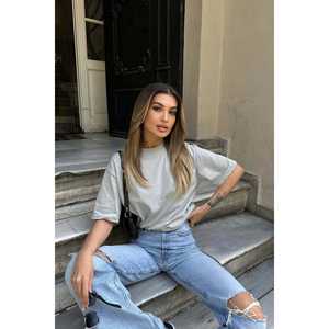 Camiseta de algodón transpirable para mujer con estampado 3D, estilo urbano, ajuste holgado y corto, talla XS - Product Image 2