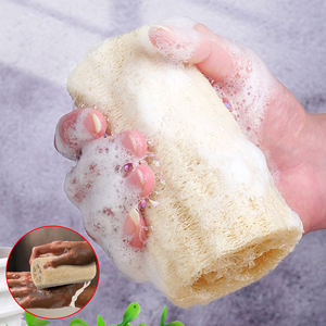 Spons mandi <span class=keywords><strong>Loofah</strong></span> alami ramah lingkungan dapat digunakan kembali lembut kulit alat mandi Spa-sikat pembersih <span class=keywords><strong>Loofah</strong></span> berbentuk silinder - Product Image 4