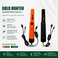 Détecteur de métaux portatif industriel rechargeable par USB, étanche IP68, détecteur d'or souterrain, 10 pouces, livraison gratuite