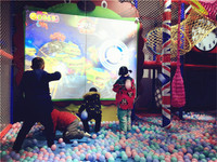 Jeux de sport interactifs muraux virtuels multiball avec projecteur ou écran LED pour enfants et adultes, jeu de lancer de ballons en intérieur