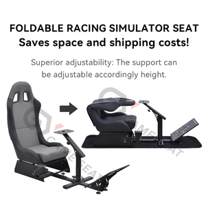 GY026 Colocar Y Conveniente Para Ordenar La Silla De Cabina Plegable Del Simulador De Carreras De Movimiento Para Logitech G25 - Product Image 2